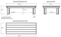 Steiger tafel 140 x 90 cm specifiaties